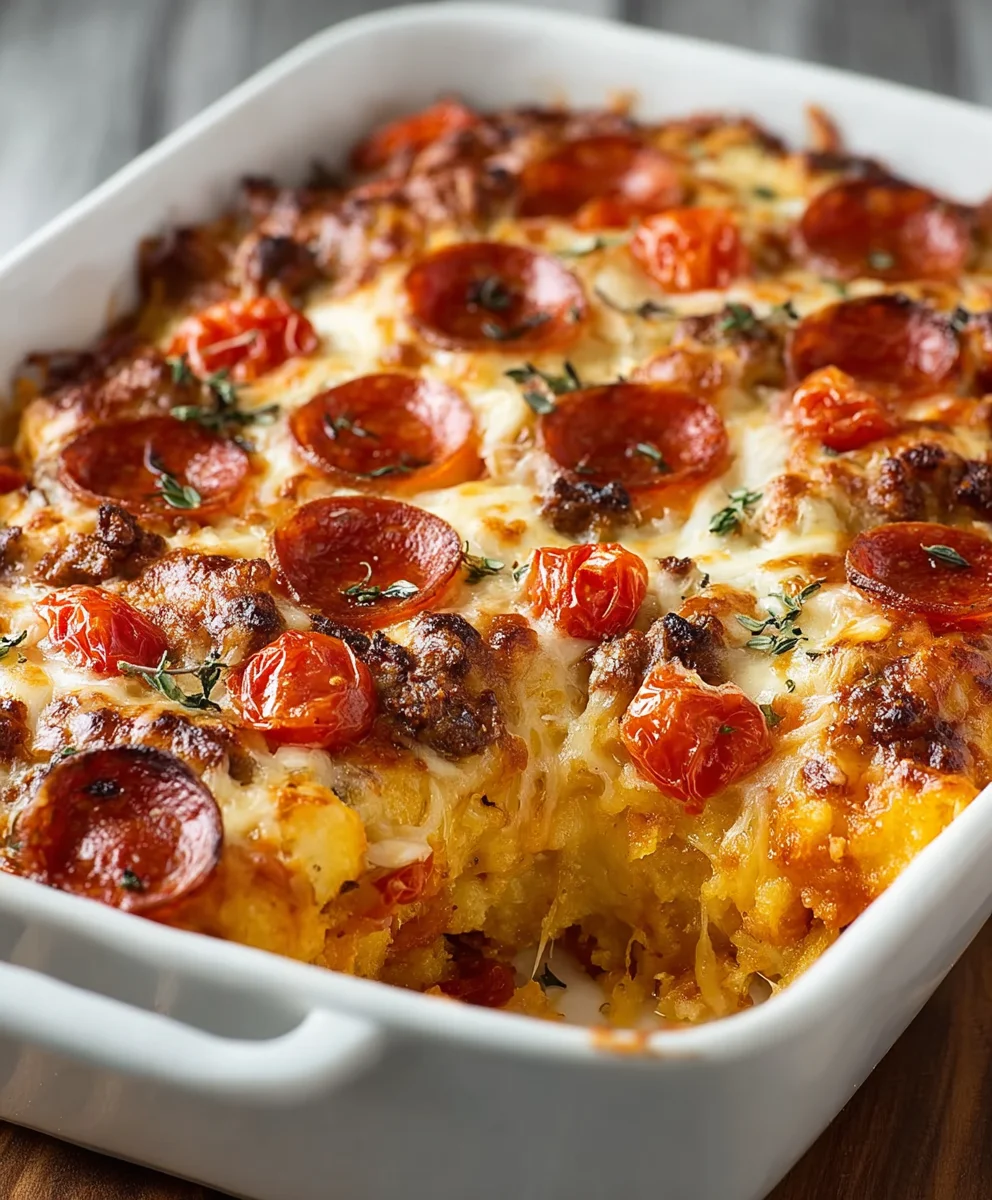 Easy Bubble Up Pizza Casserole Recipe