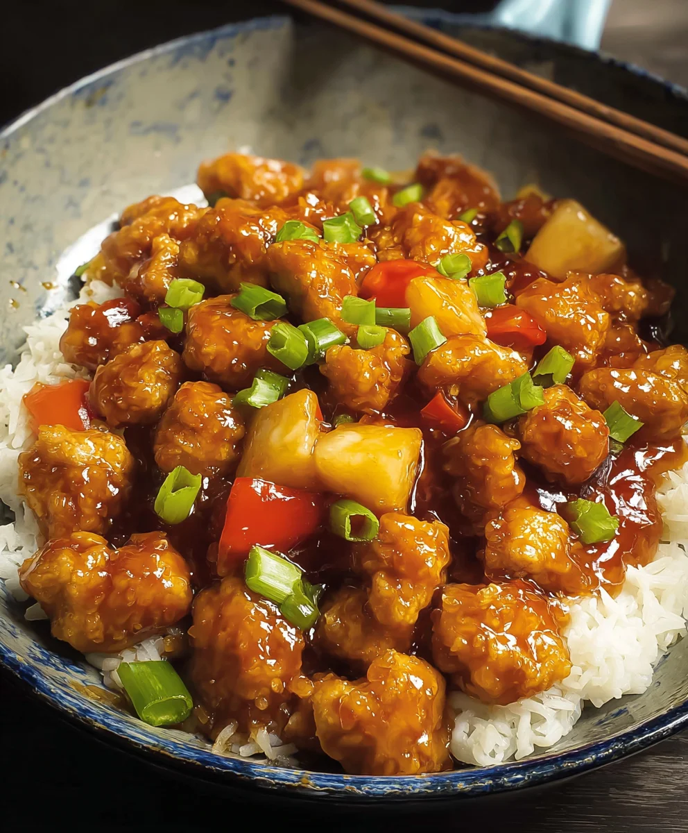 Easy Sweet and Sour Chicken Recipe- Deliciously Tangy