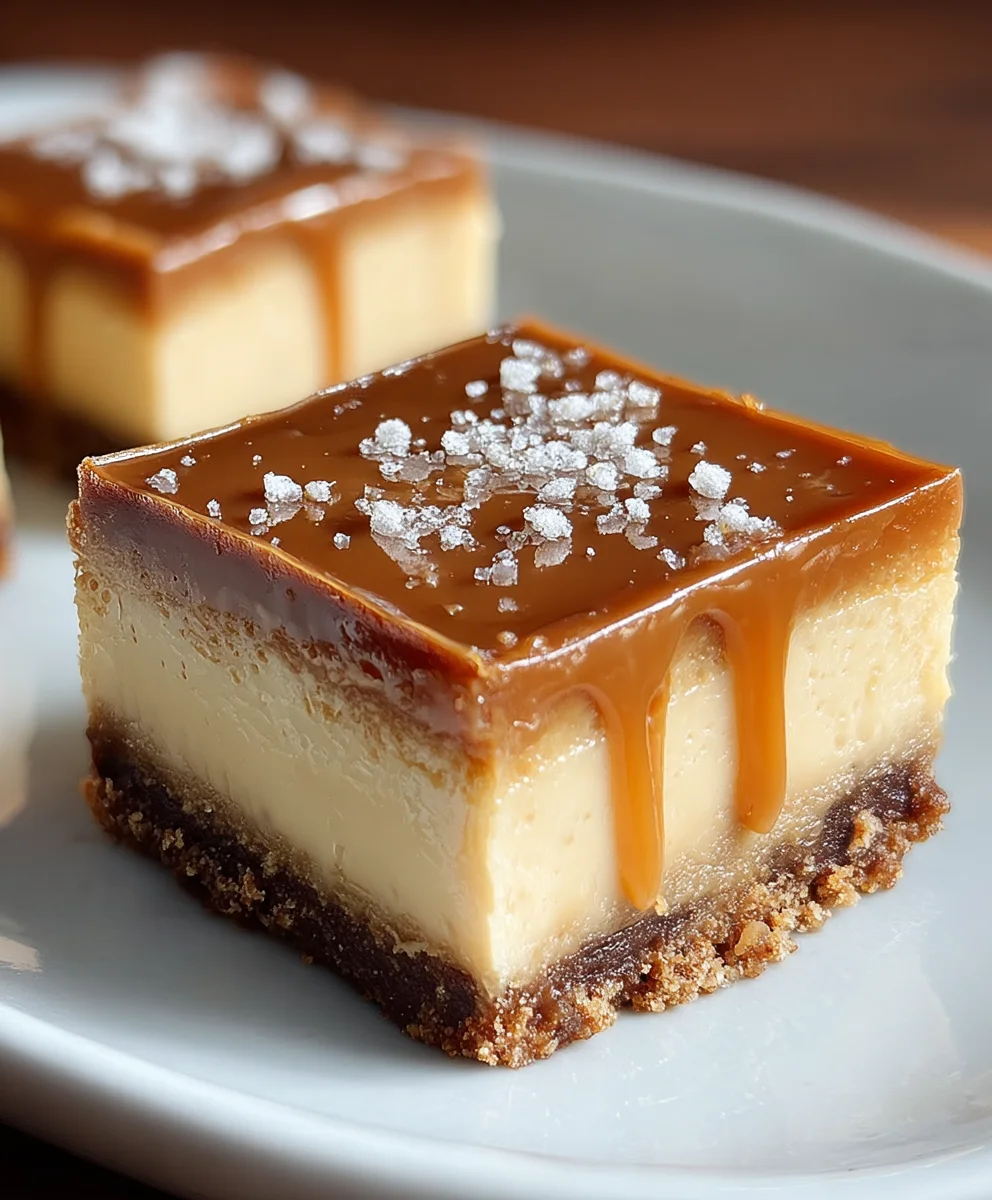 Dulce de Leche Cheesecake Bars-Sweet Caramel Dream