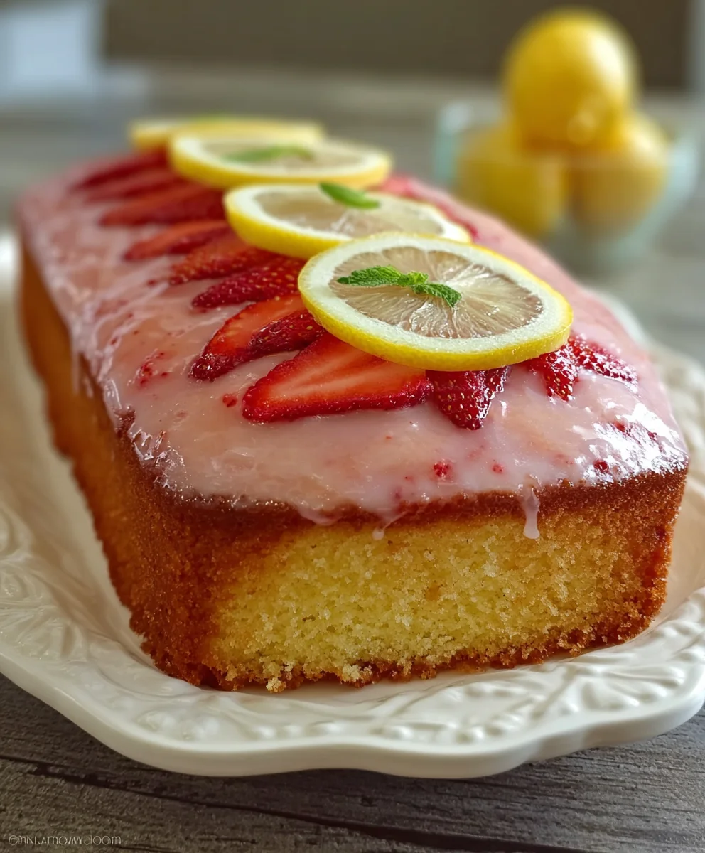Strawberry Lemonade Cake - Sweet Tart Delight