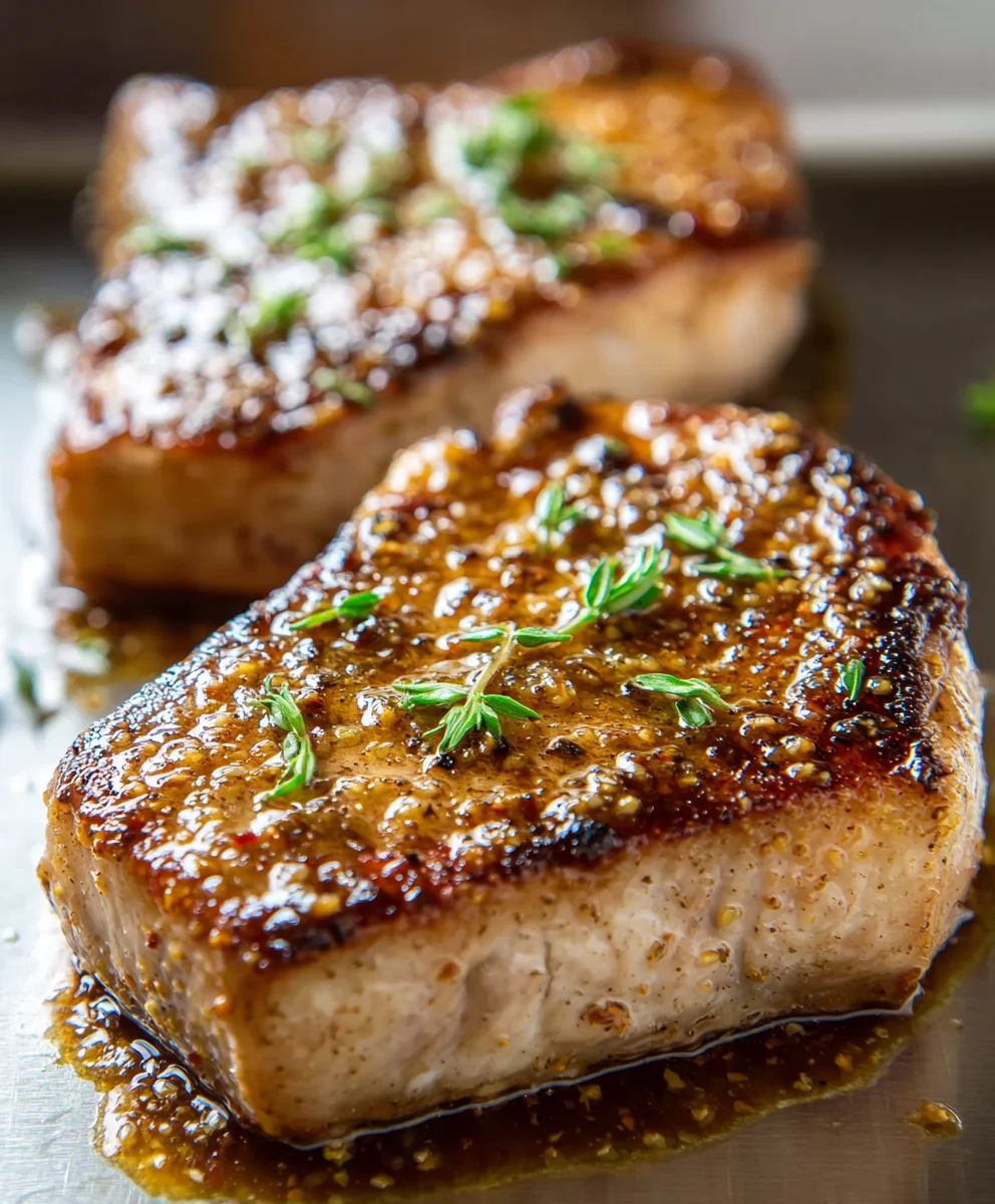 Honey Mustard Beef Chops Oven Baked-Easy Recipe