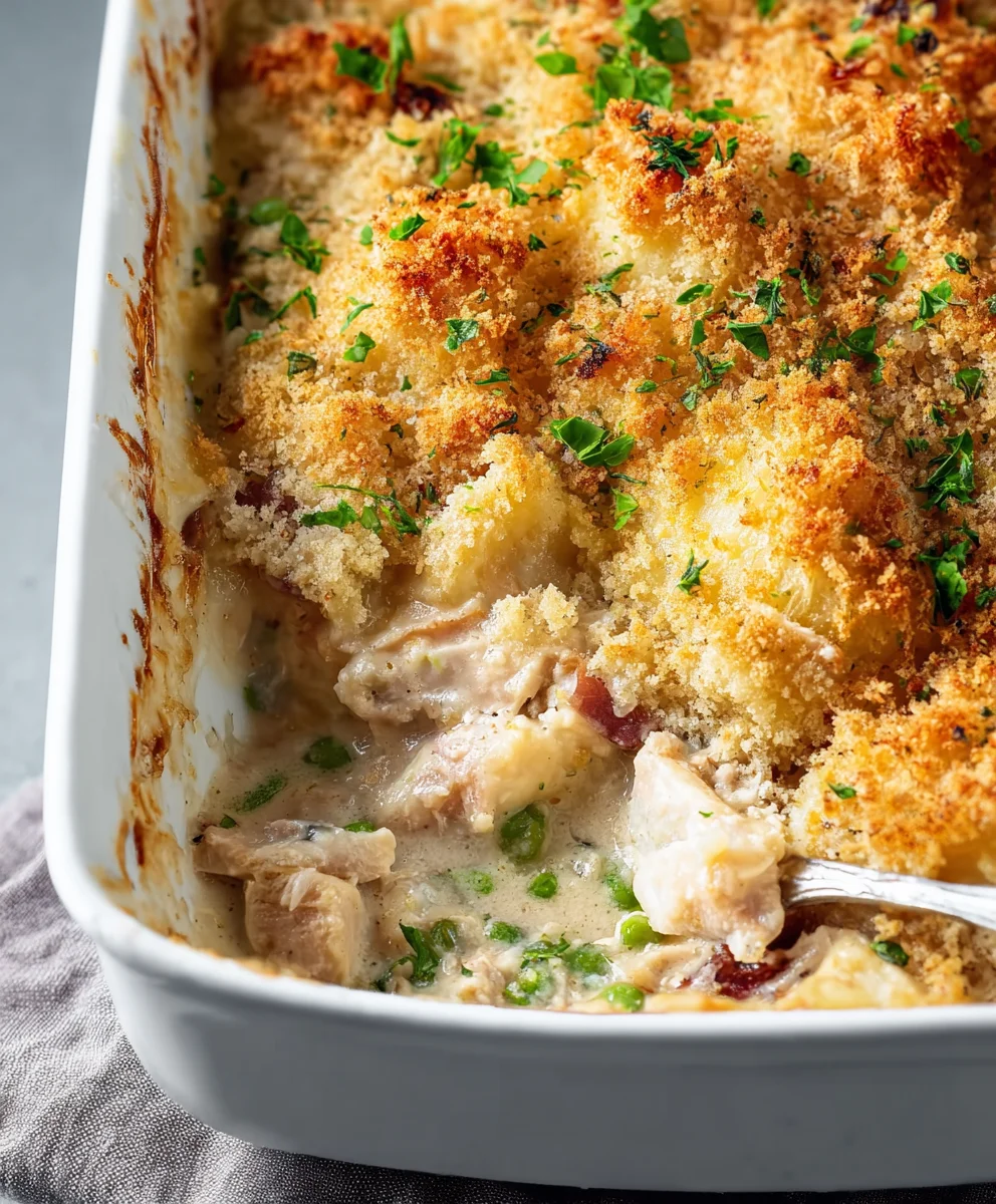 Easy Creamy Chicken Cordon Bleu Casserole Dinner