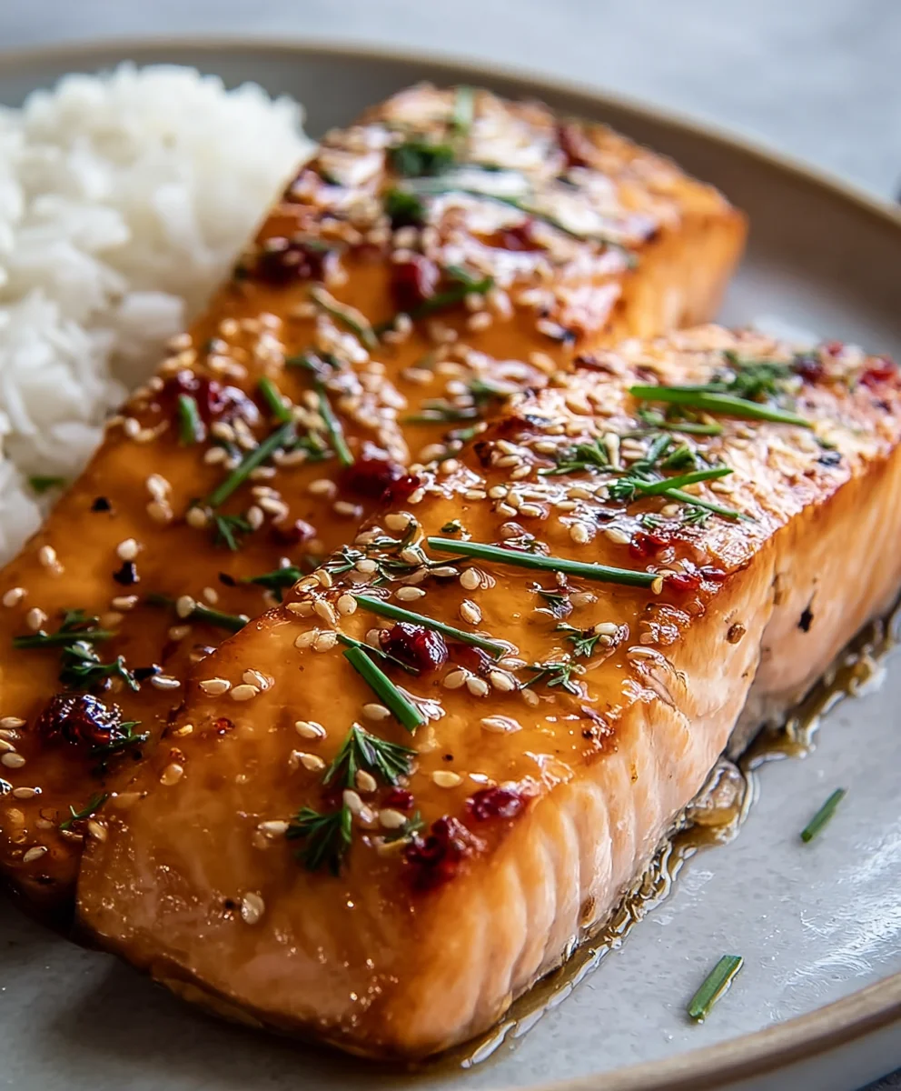 Hot Honey Glazed Salmon-Sweet & Spicy Recipe