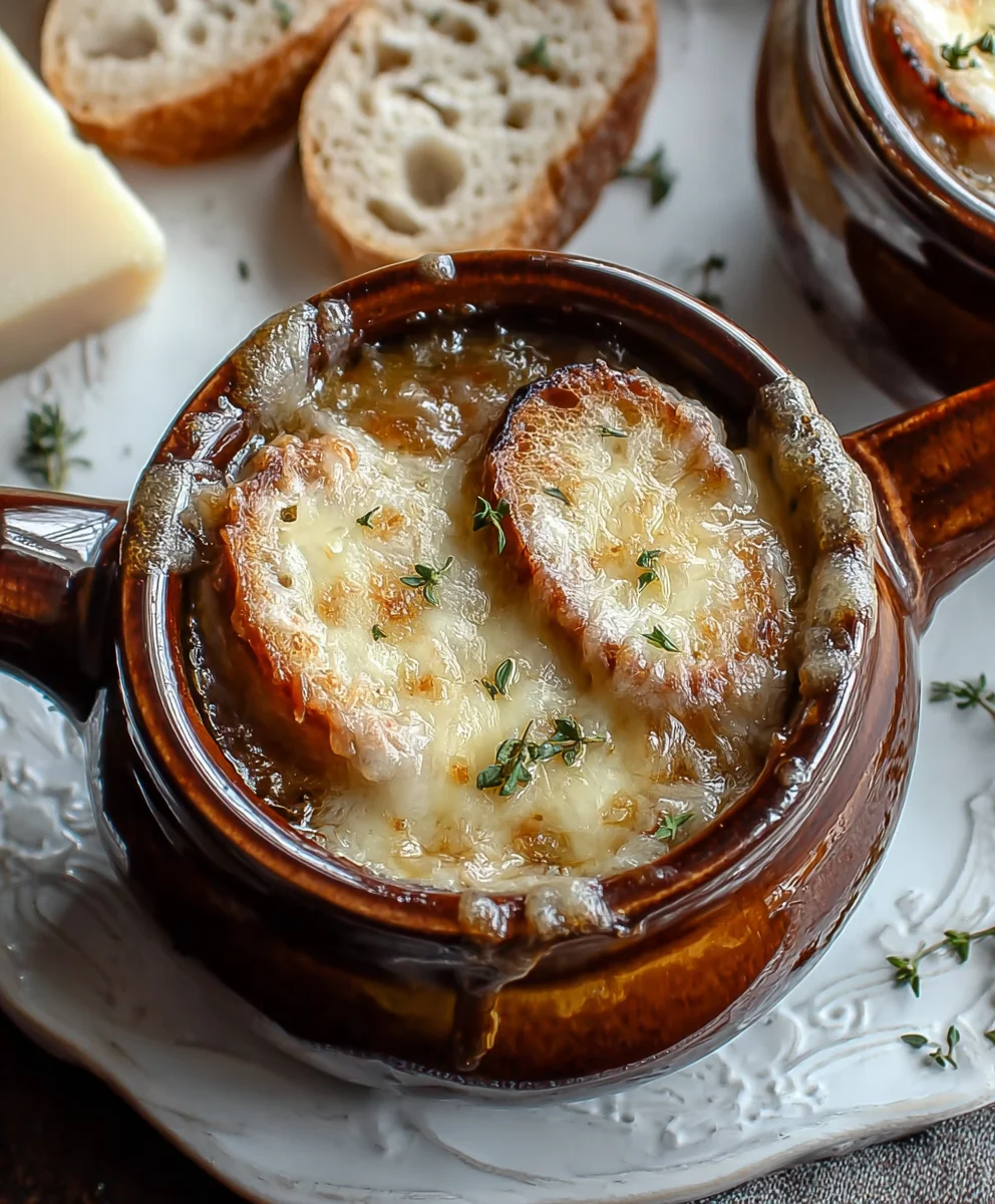 Easy Crockpot French Onion Soup - Rich & Savory