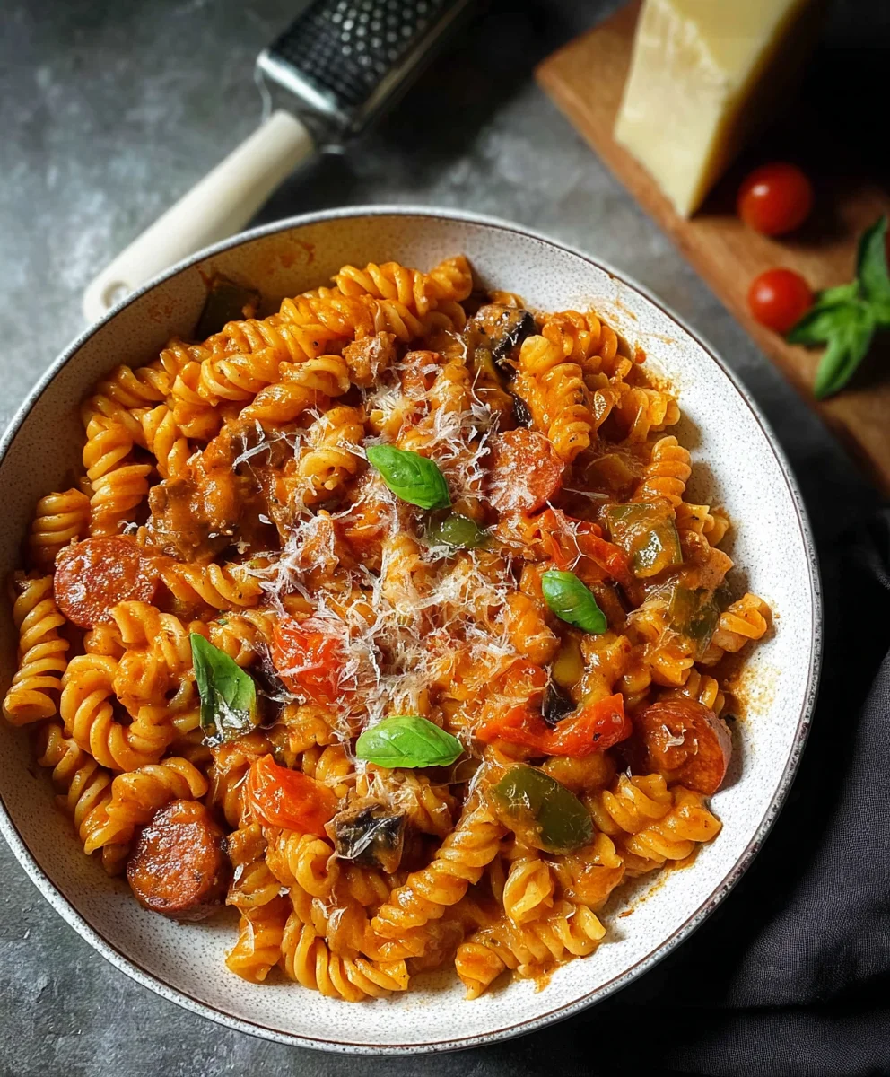 Easy One Pot Pizza Pasta - Quick & Delicious Family Meal