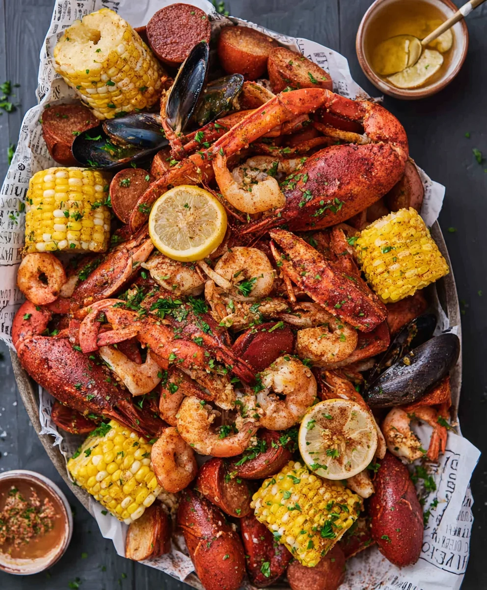 Spicy Cajun Seafood Boil Recipe-Garlic Butter Lovers