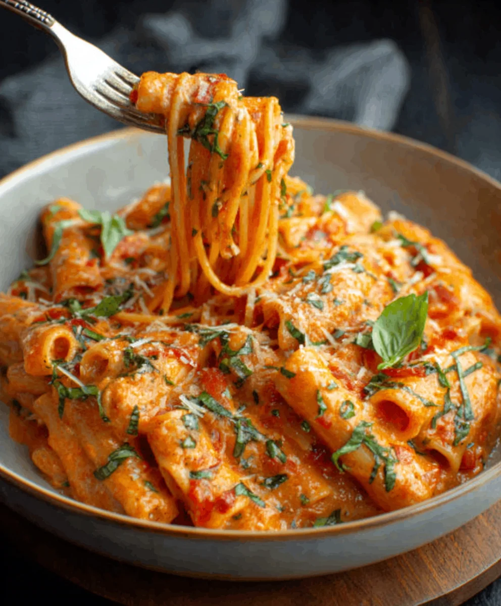 Creamy Tomato Garlic Pasta-Easy & Delicious Recipe