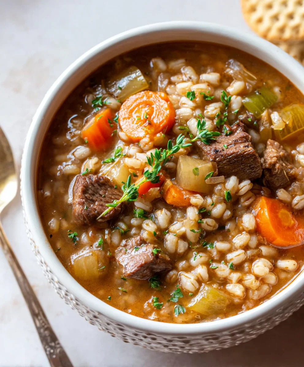 Hearty Beef Barley Soup Recipe - Cozy & Delicious