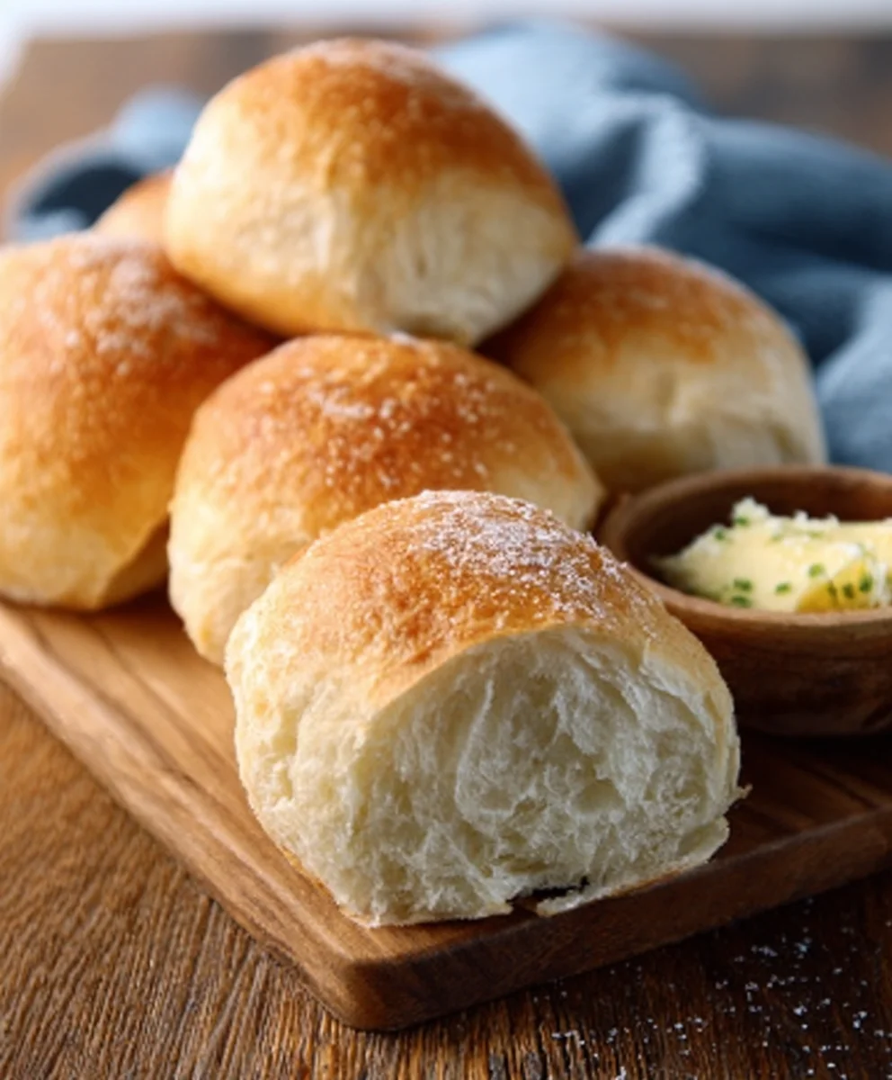 No Knead Crusty Rolls - Easy Homemade Bread Recipe