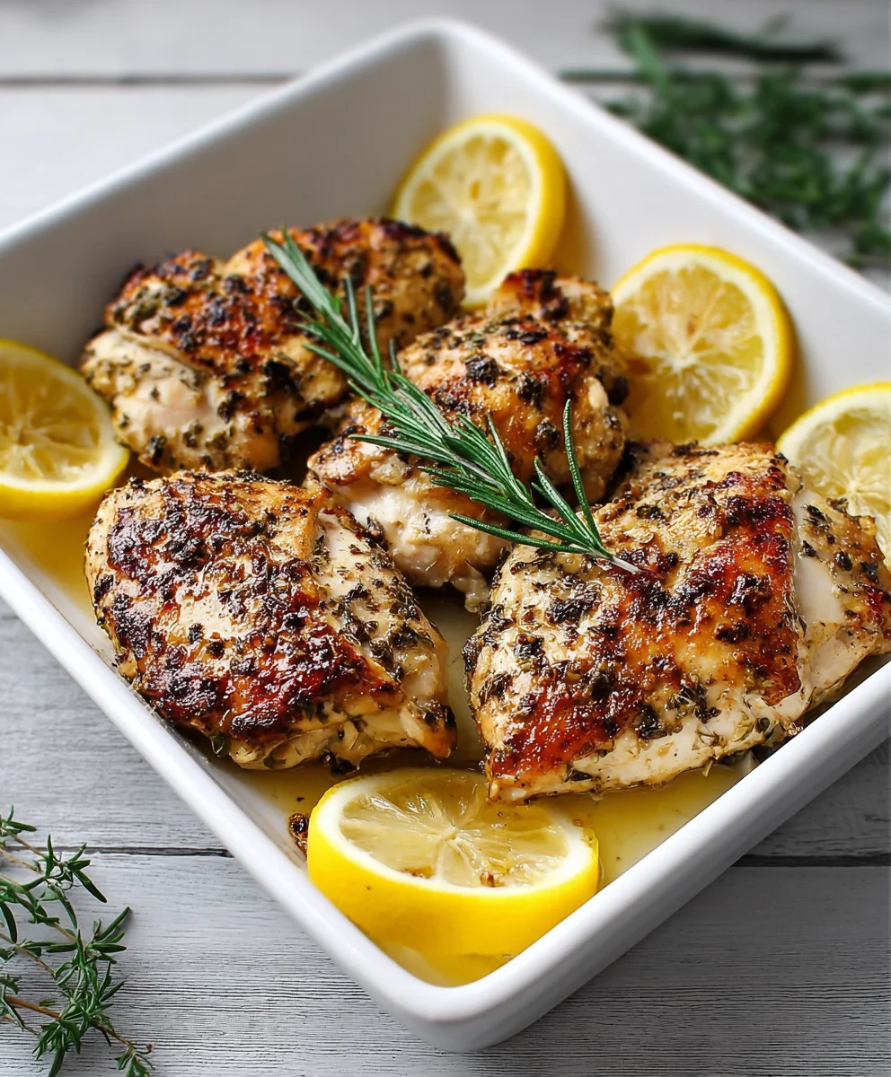 Juicy Greek Lemon Chicken Recipe- Easy Flavor