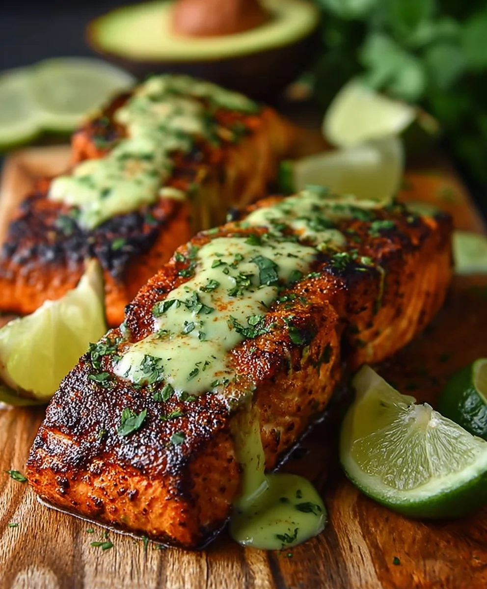 Cajun Salmon Avocado Lime - Healthy Flavor