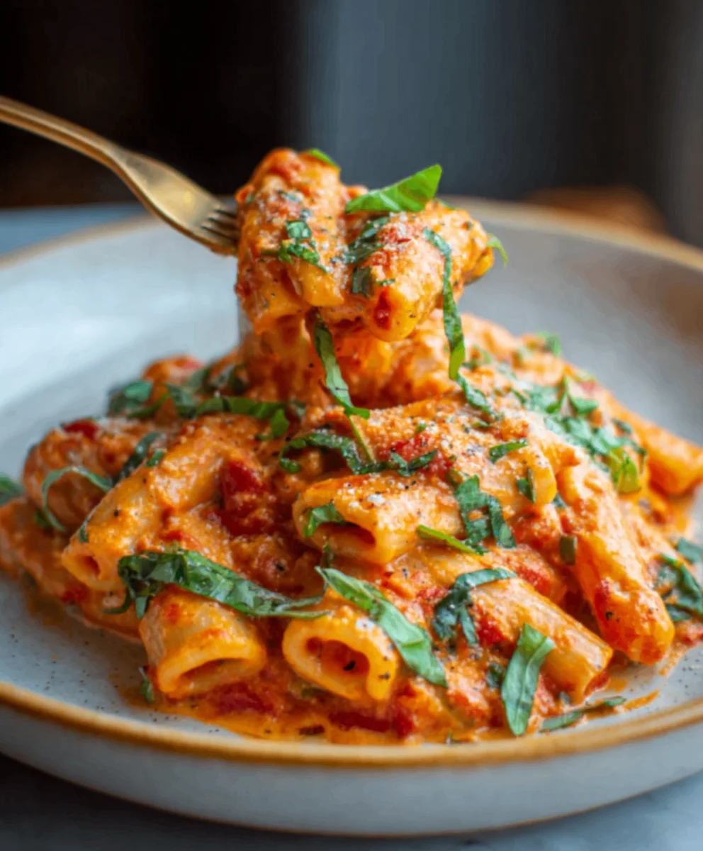 Creamy Tomato Garlic Pasta-Easy & Delicious Recipe