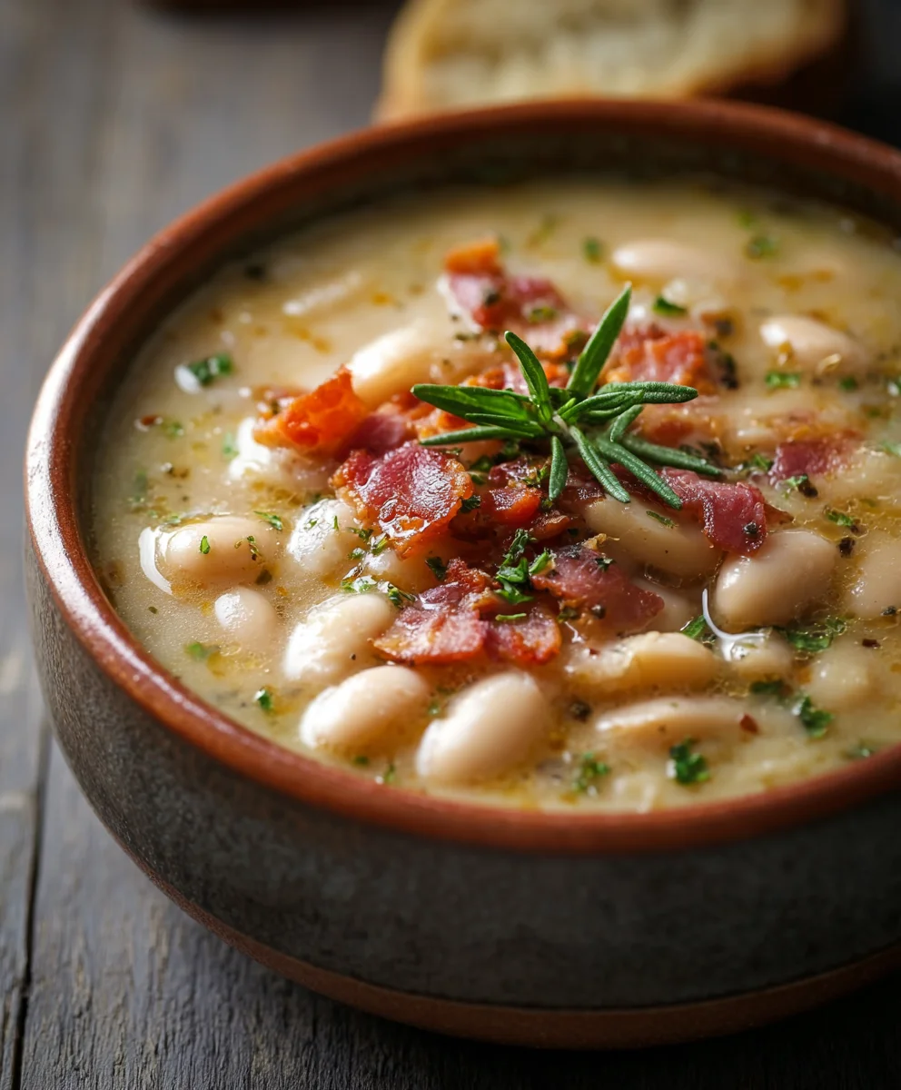Hearty Beef White Bean Soup-Smoky Beef Beef Bacon