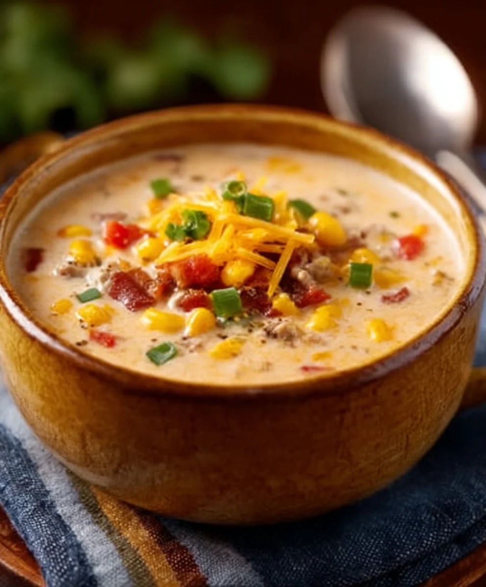 Creamy Cowboy Soup-Hearty Beef & Veggie Comfort