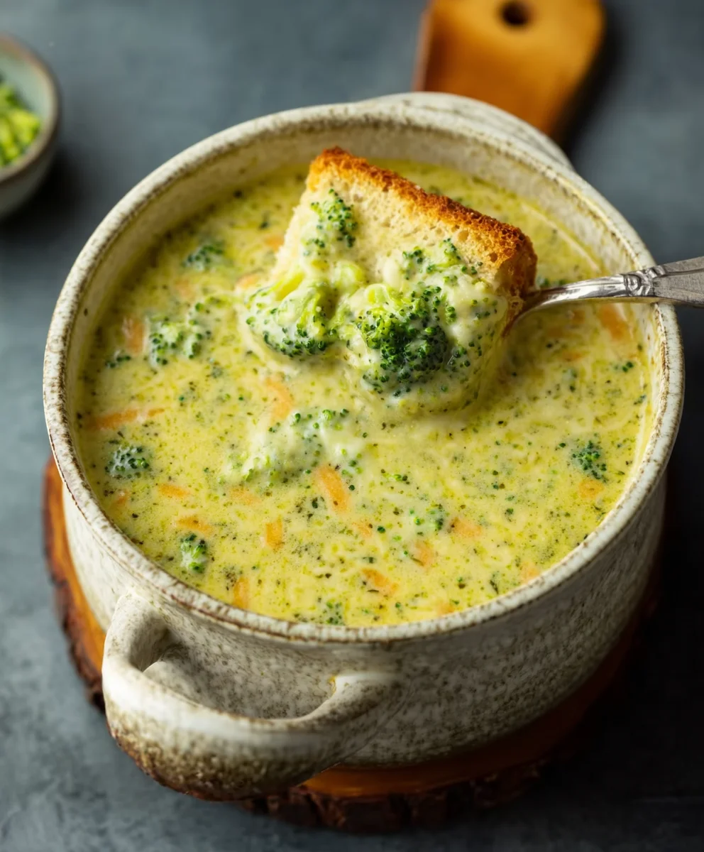High Protein Broccoli Cheddar Soup-Healthy & Delicious
