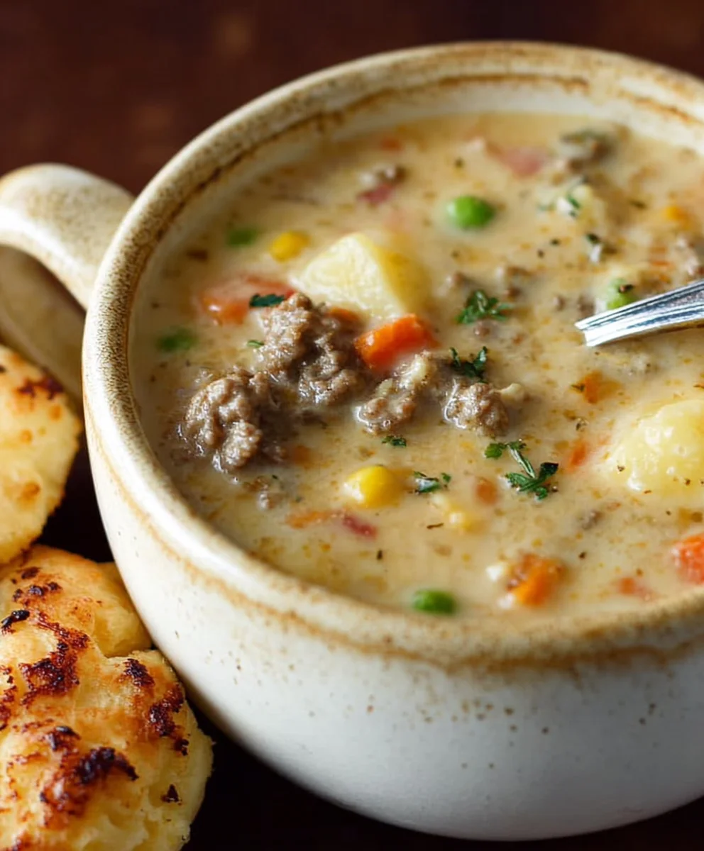 Hearty Beef Shepherd's Pie Soup - Comfort Food In A Bowl