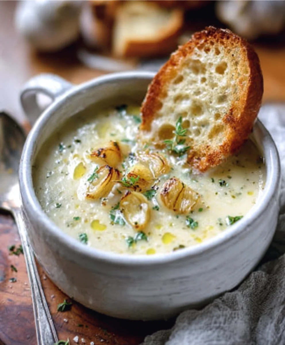 Country French Garlic Soup - Rich & Flavorful Recipe