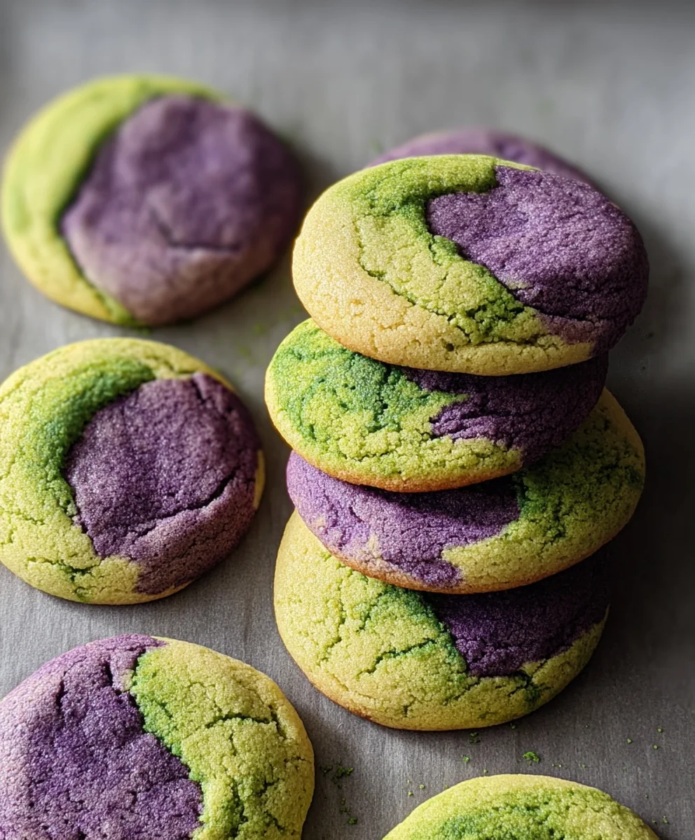 Matcha Ube Cookies - Dreamy Flavor Fusion