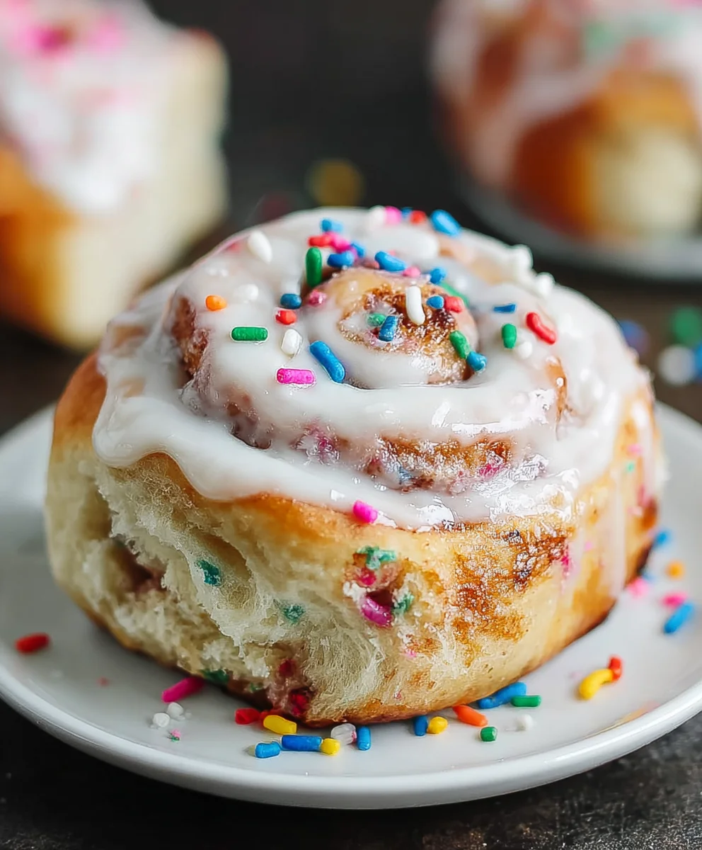 Funfetti Cinnamon Rolls - Easy & Delicious Treat