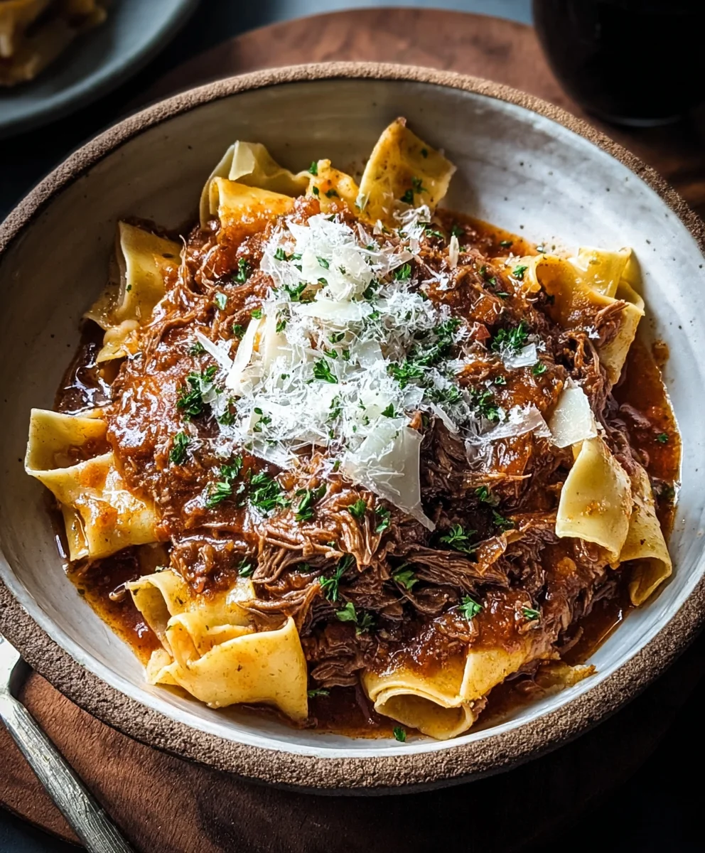 Easy Slow Cooker Beef Ragu