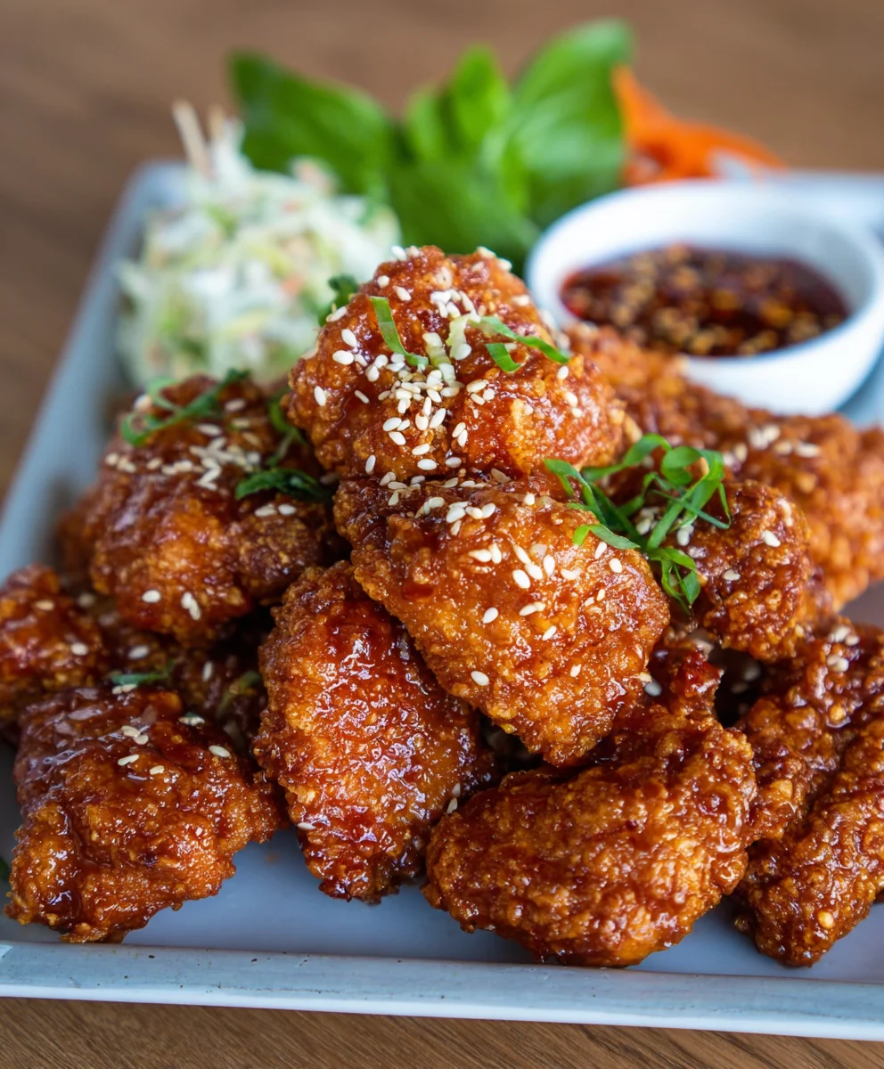 Korean Fried Chicken Recipe-Yangnyeom Style