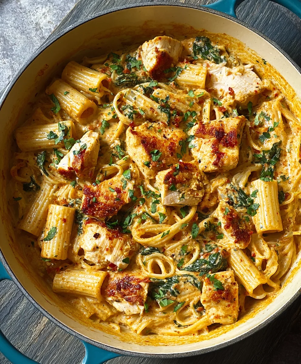 Easy Creamy Tuscan Chicken Pasta Recipe
