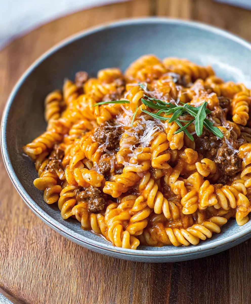 Easy One-Pot Creamy Beef Pasta Dinner