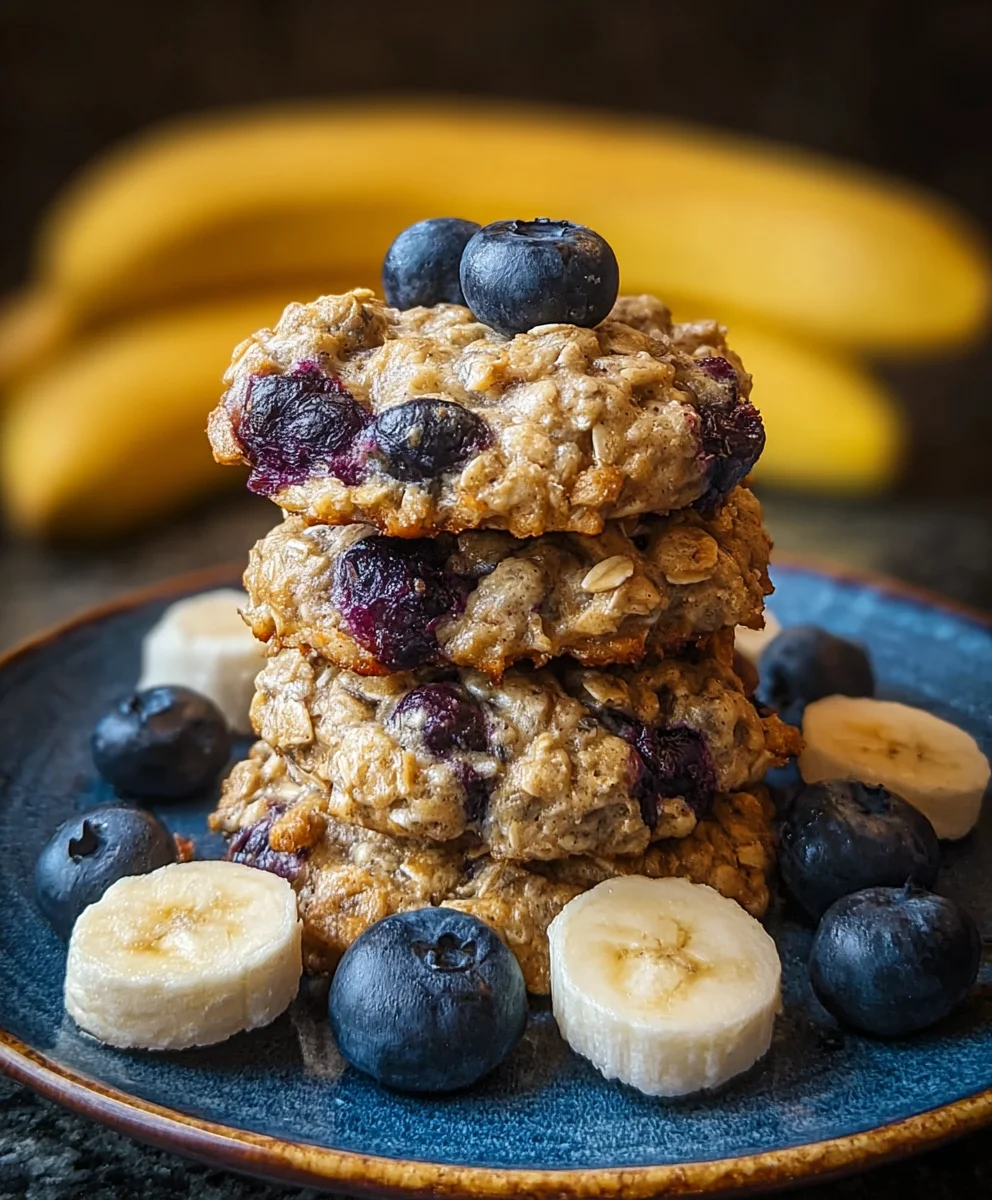 Banana Blueberry Breakfast Cookies-Healthy & Easy Recipe