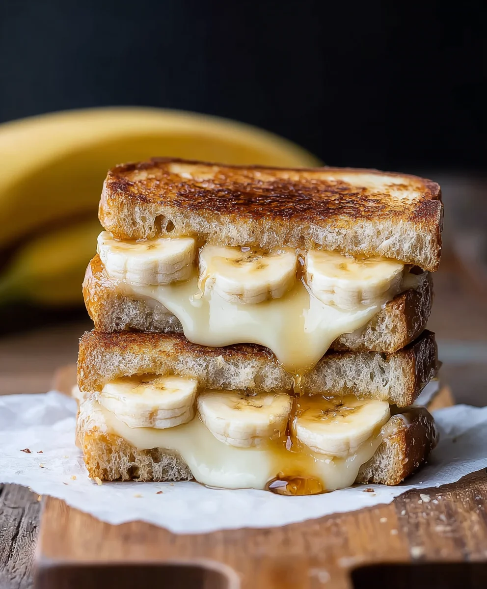 Honey Banana Grilled Cheese Sandwich Recipe