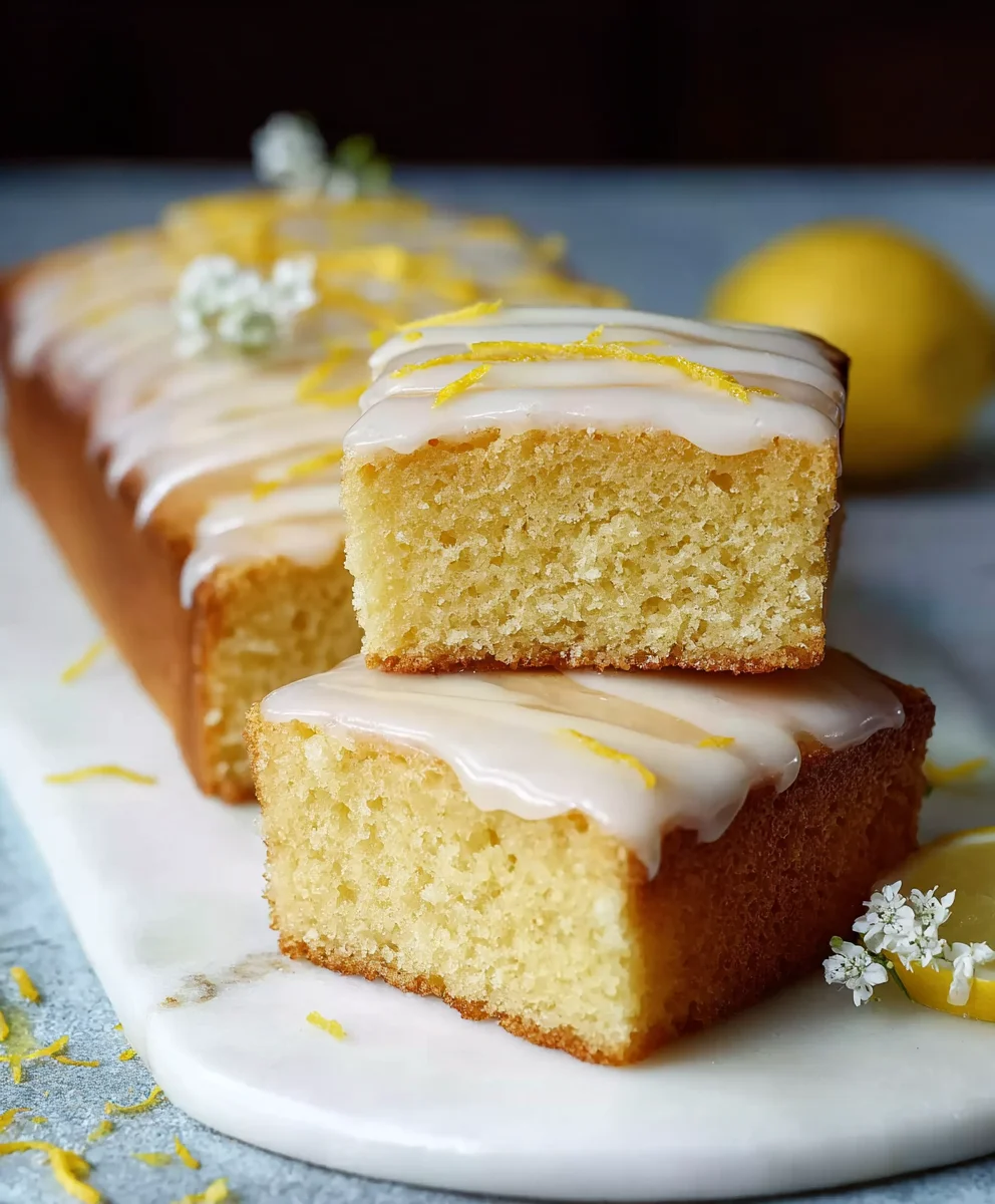Easy Lemon Drizzle Traybake Cake Recipe