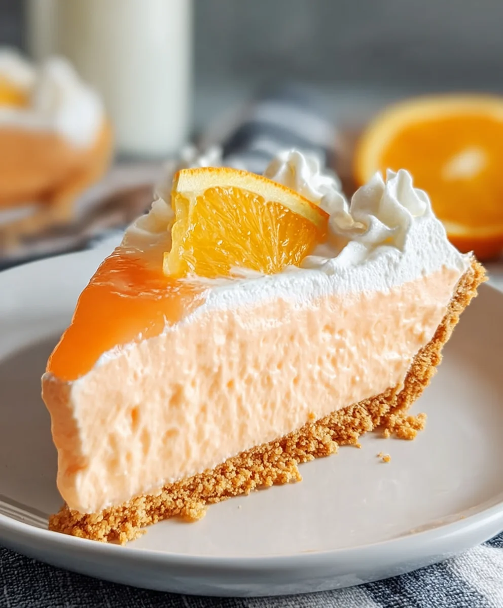 Jello Creamsicle Pie - Easy & Delicious Frozen Treat
