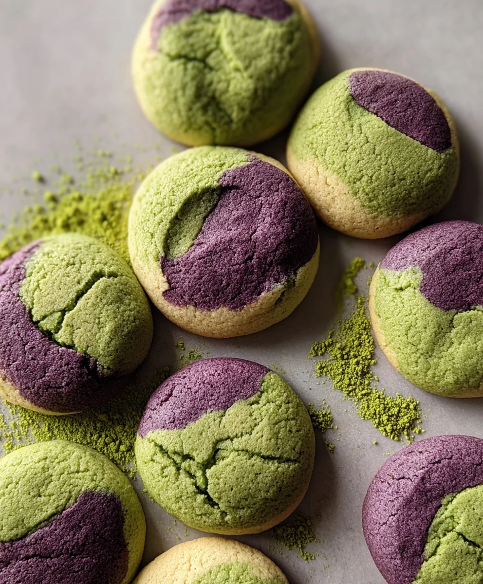 Matcha Ube Cookies - Dreamy Flavor Fusion