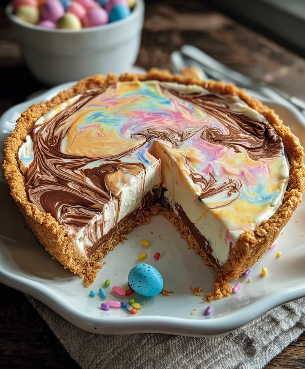 Easter Swirl Pie - Easy Sweet Festive Dessert