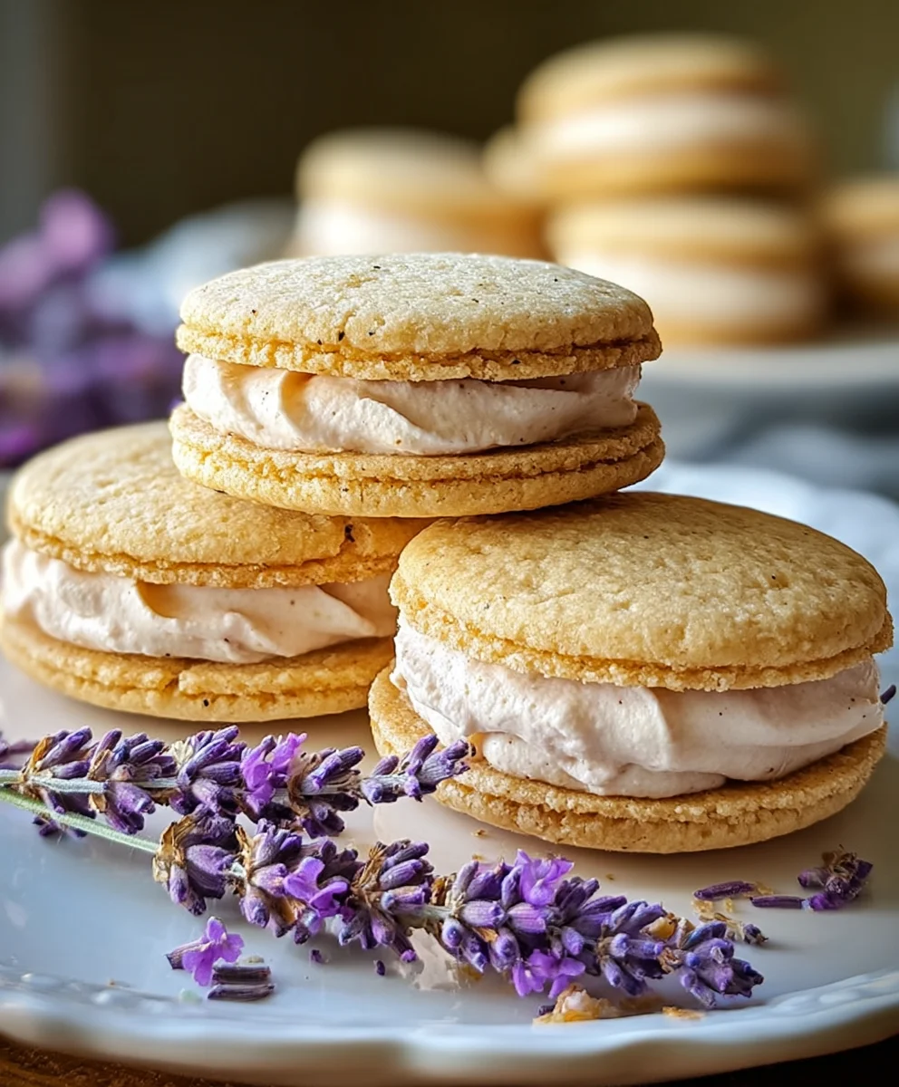 Lemon Lavender Sandwich Cookies-Delicate & Flavorful Bites