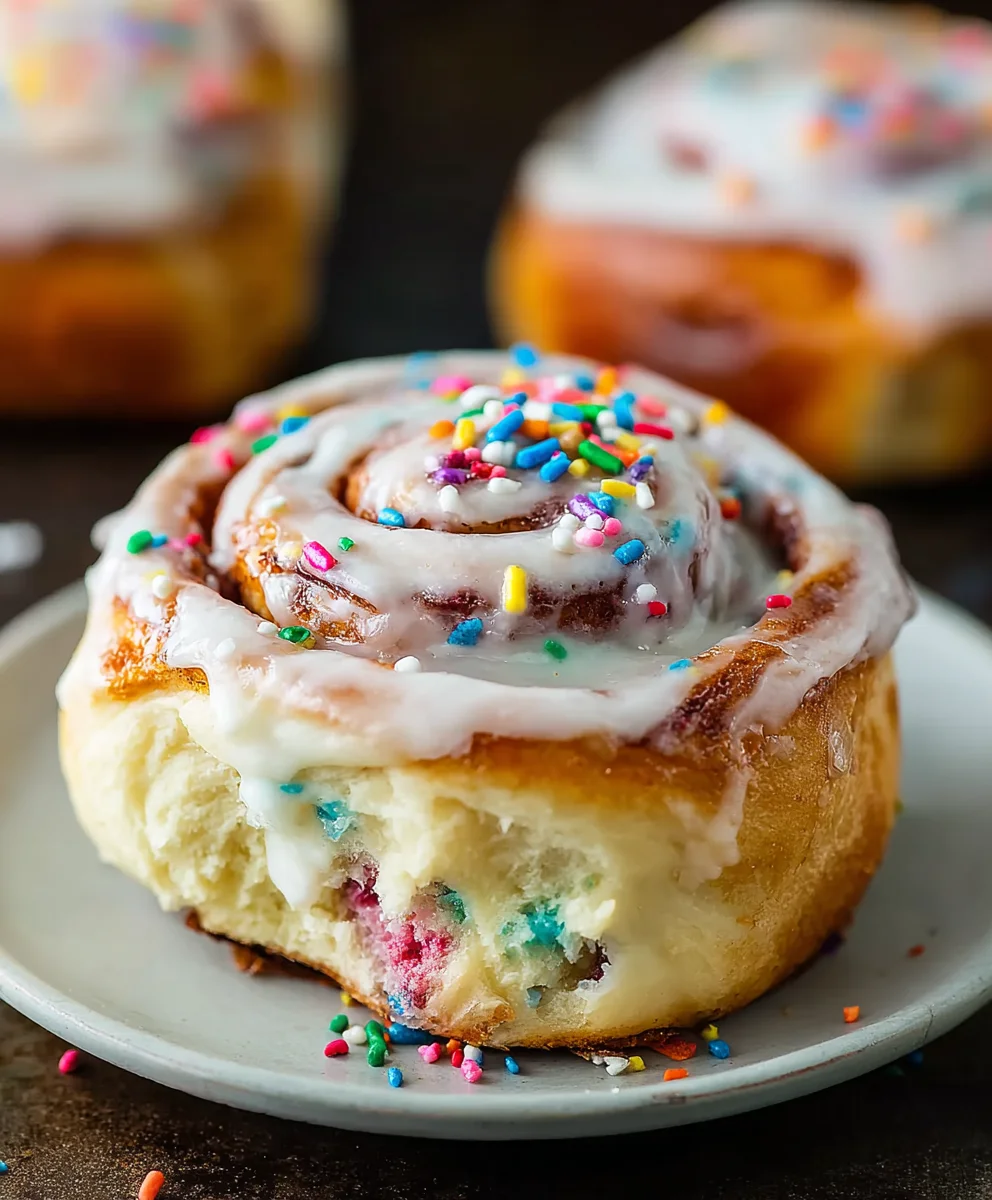 Funfetti Cinnamon Rolls - Easy & Delicious Treat