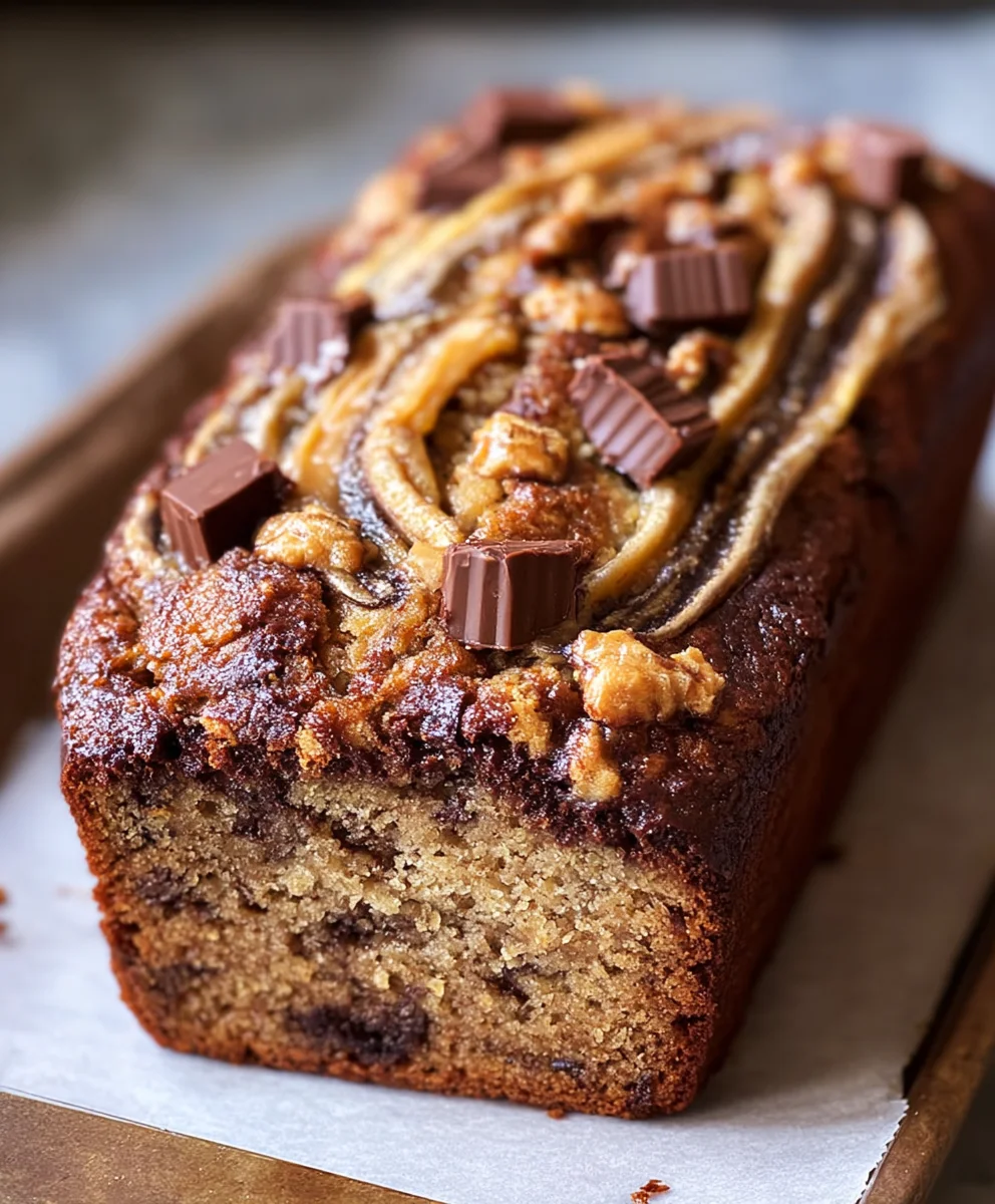 Reese's Peanut Butter Banana Bread Bliss
