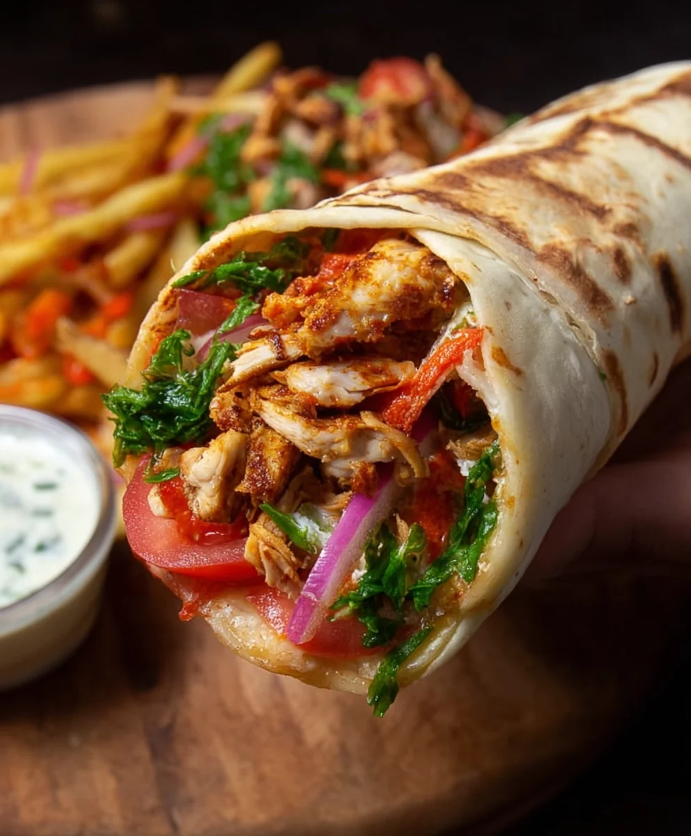 Easy Chicken Shawarma Wrap Recipe-Flavorful & Quick