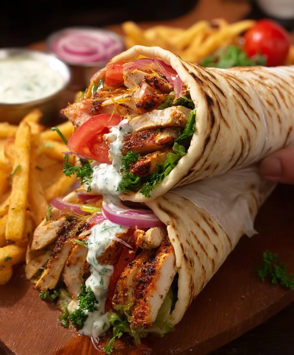 Easy Chicken Shawarma Wrap Recipe-Flavorful & Quick
