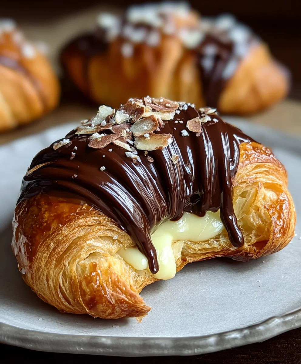 Boston Cream Pie Croissants - Decadent Delight