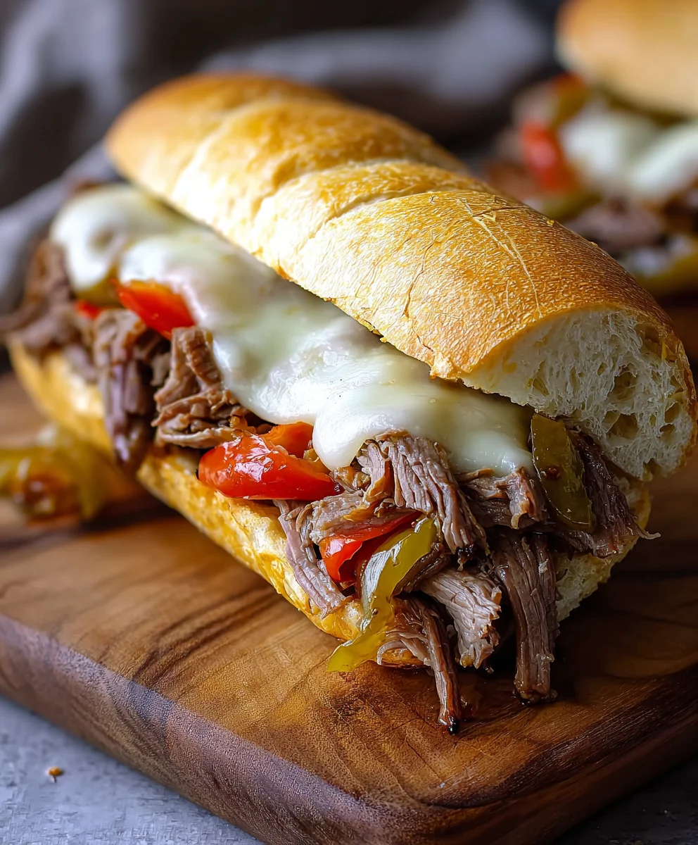 Cheesy Italian Beef Sandwiches-Easy & Delicious Recipe