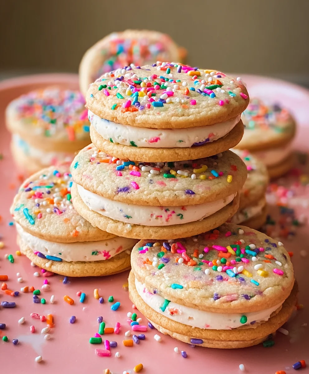 Funfetti Sandwich Cookies - Easy Party Treat