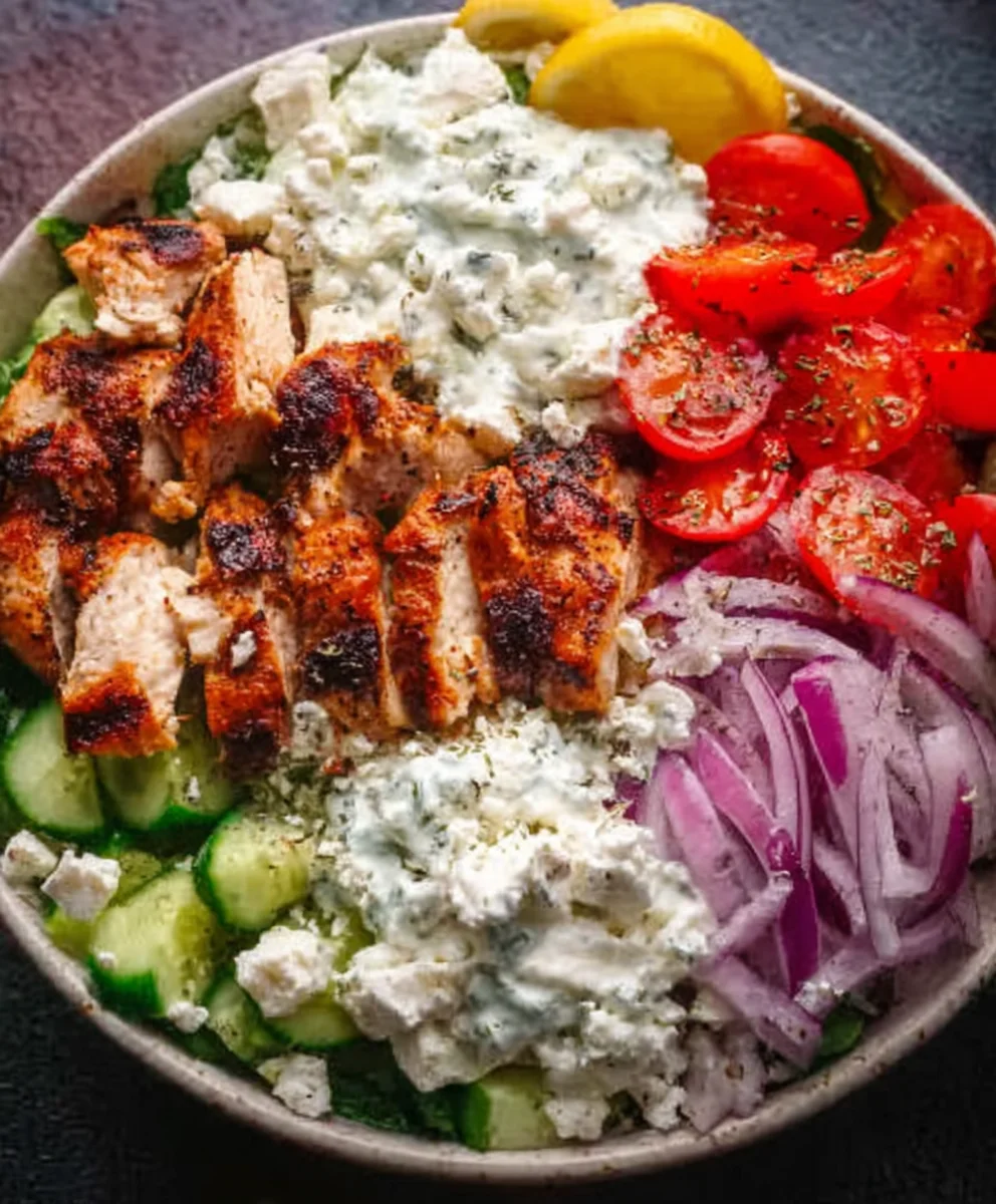 Greek Chicken Bowls- Flavorful Mediterranean Meal