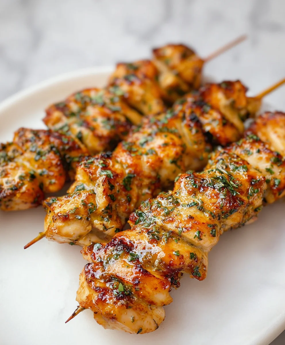 Air Fryer Chicken Skewers-Quick Easy & Juicy