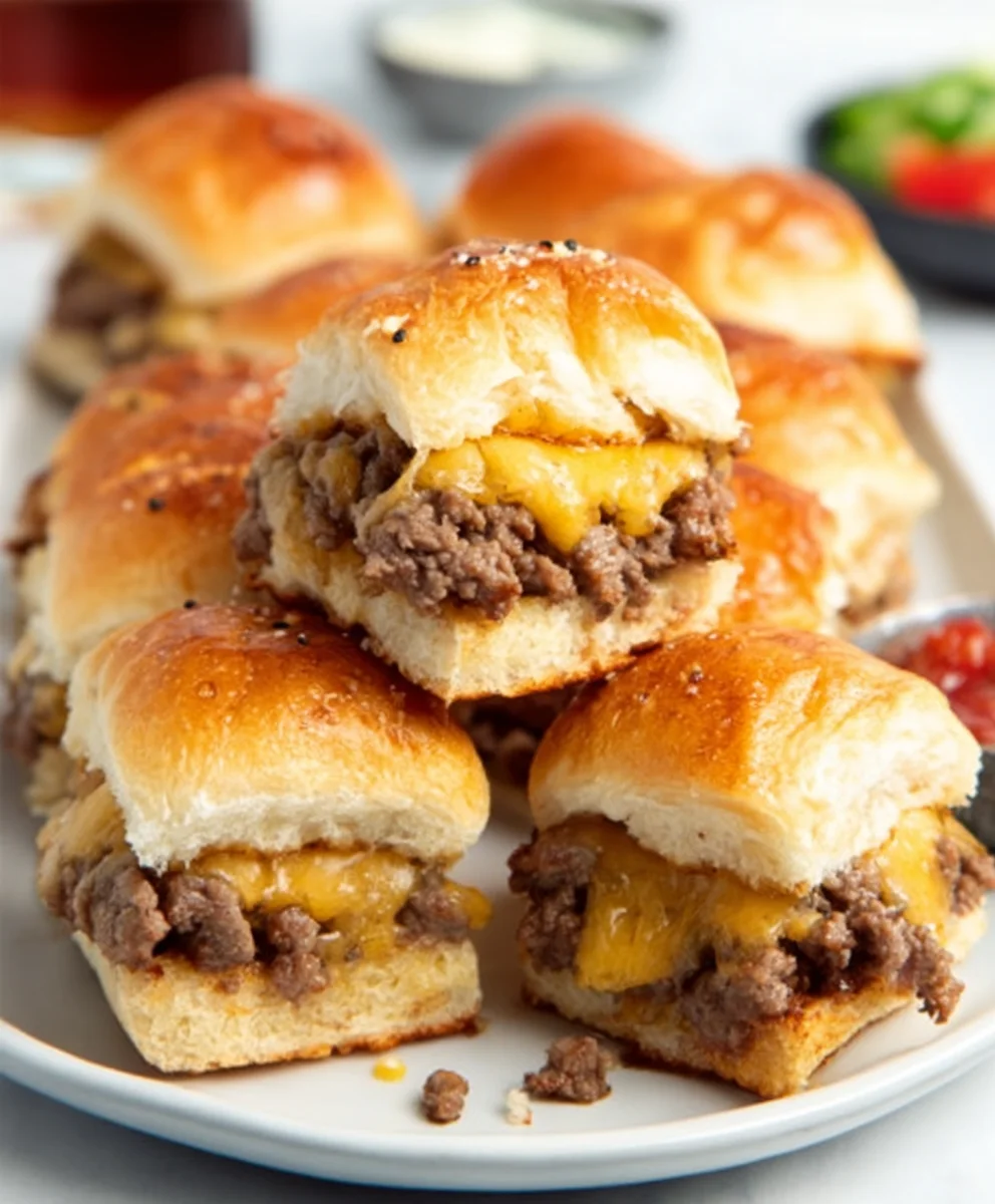 Easy Cheeseburger Sliders- Perfect Party Appetizer