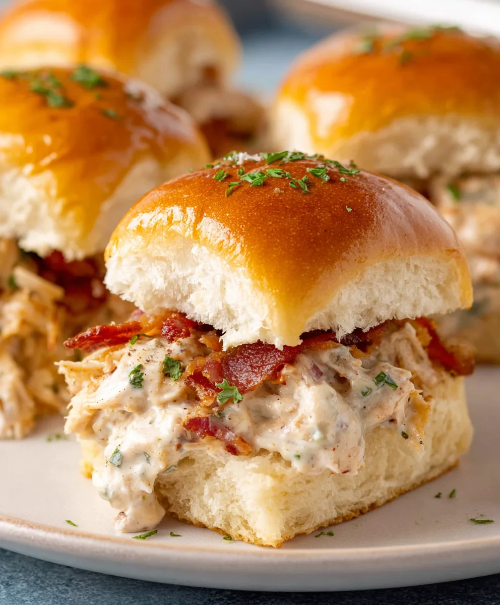 Chicken Beef Beef Bacon Ranch Sliders-Easy Recipe