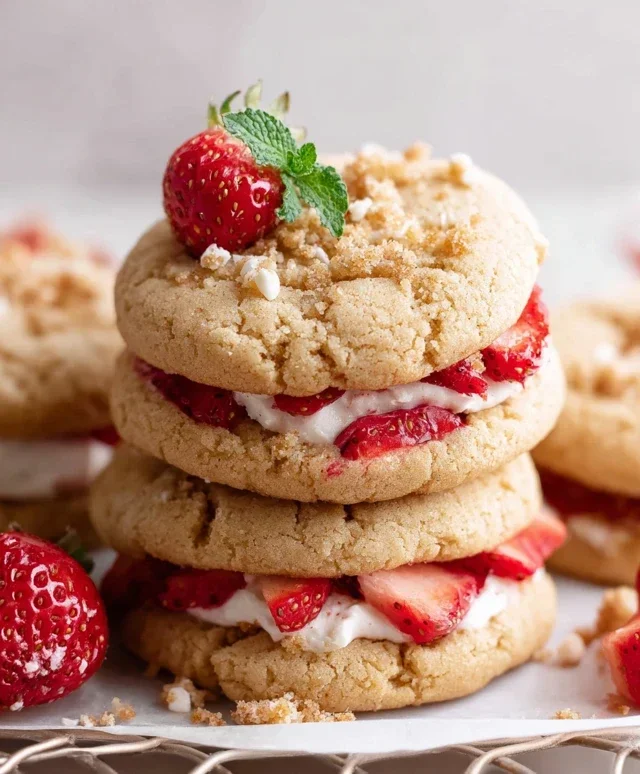 Strawberry Shortcake Cookies
