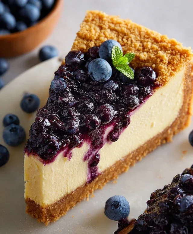 Blueberry Crum extract extractble Cheesecake