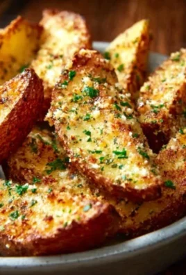 Baked Garlic Parmesan Potato Wedges