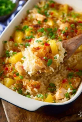 Aloha Pineapple Chicken Rice Casserole