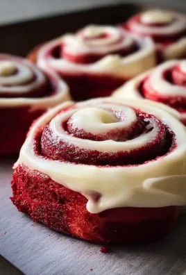 Red Velvet Cinnamon Rolls with Cream Cheese Icing